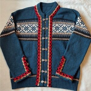 Vintage Norwegian Wool Bohemian Sweater